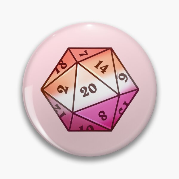 Item preview, Lesbian D20 | LGBTQ+ designed and sold by WaffleCreations.