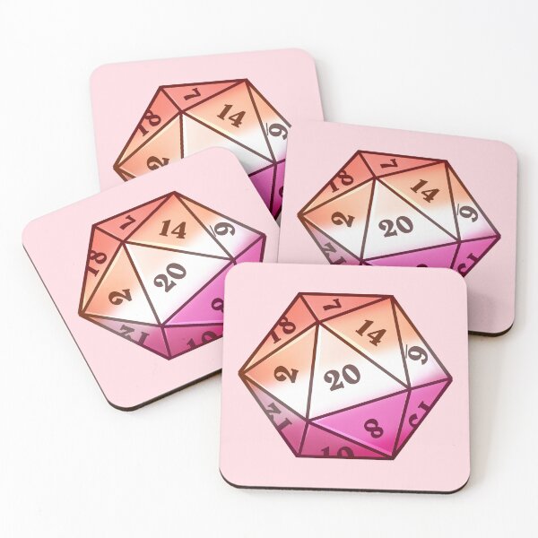Item preview, Lesbian D20 | LGBTQ+ designed and sold by WaffleCreations.