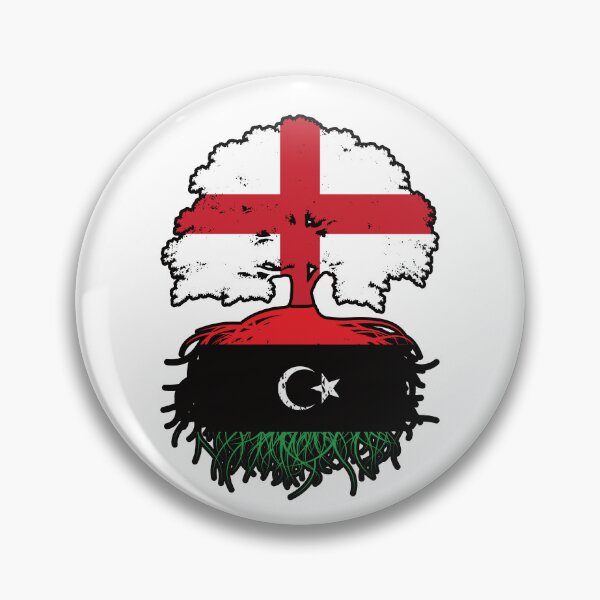 Item preview, Libya Libyan English England Tree Roots Flag designed and sold by FlagX.
