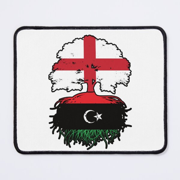 Item preview, Libya Libyan English England Tree Roots Flag designed and sold by FlagX.