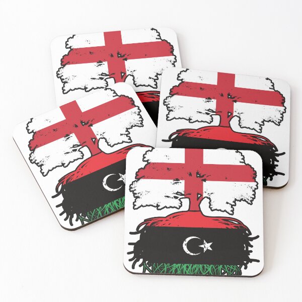 Item preview, Libya Libyan English England Tree Roots Flag designed and sold by FlagX.