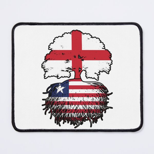 Item preview, Liberia Liberian English England Tree Roots Flag designed and sold by FlagX.