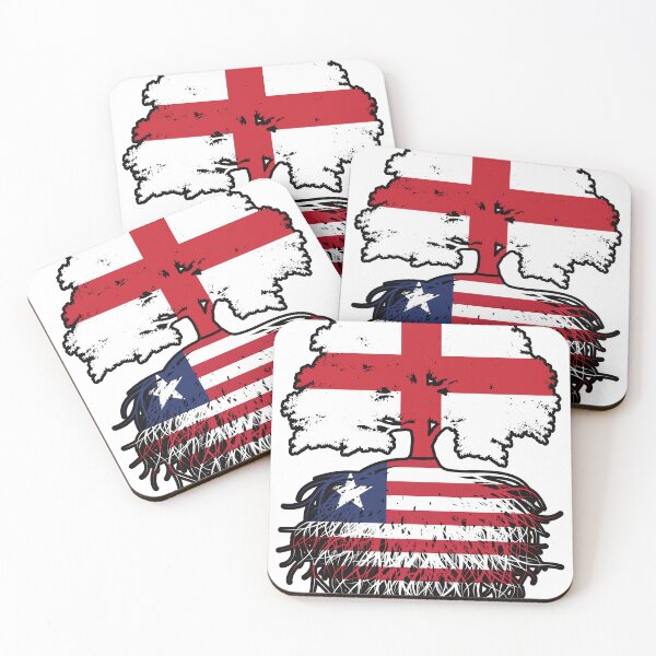 Item preview, Liberia Liberian English England Tree Roots Flag designed and sold by FlagX.
