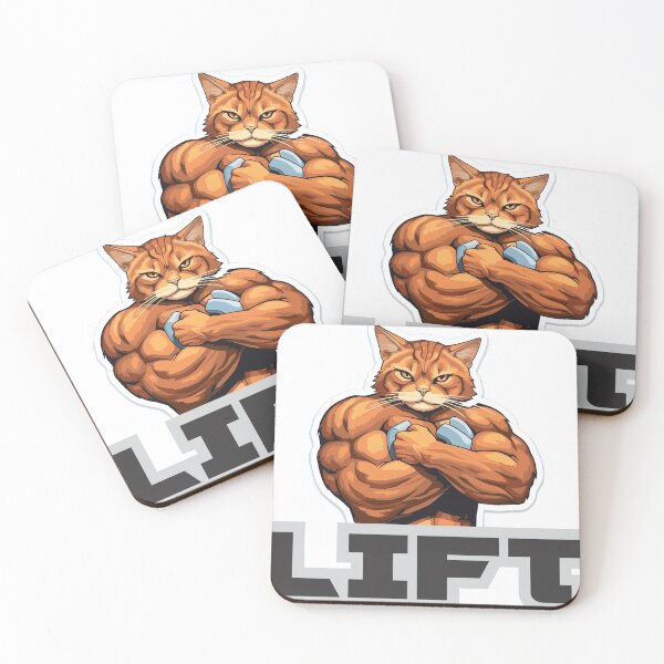 Item preview, Bodybuilding cat designed and sold by tcheff.