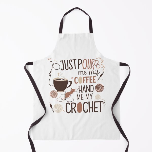 Item preview, Just Pour Me My Coffee Hand Me My Crochet Funny  designed and sold by Mateusz Majcherek.