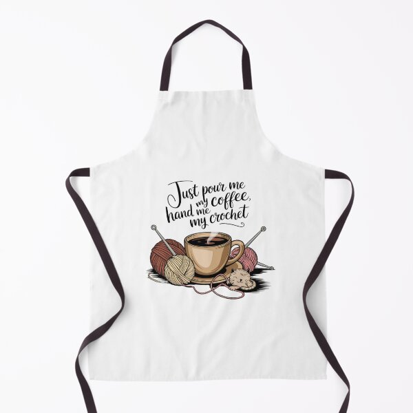 Item preview, Just Pour Me My Coffee Hand Me My Crochet Funny  designed and sold by Mateusz Majcherek.