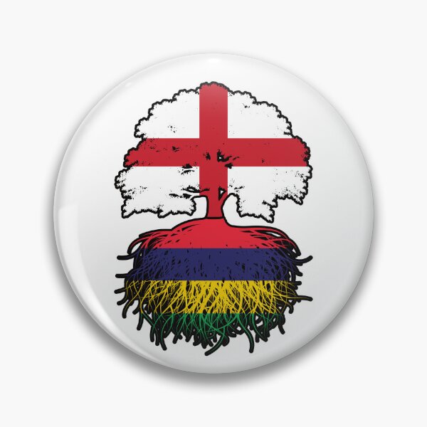 Item preview, Mauritius Mauritian English England Tree Roots Flag designed and sold by FlagX.
