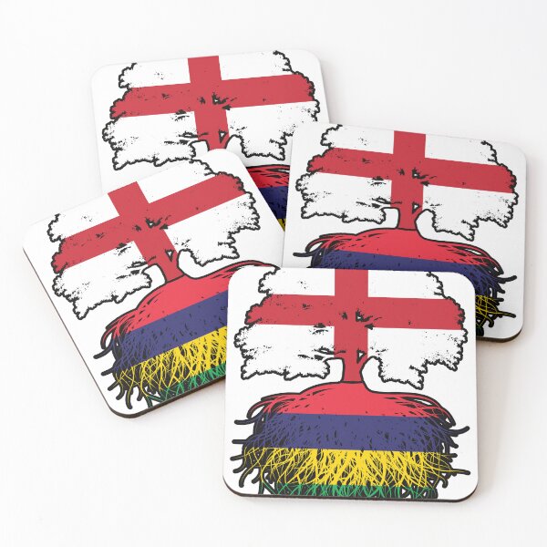 Item preview, Mauritius Mauritian English England Tree Roots Flag designed and sold by FlagX.