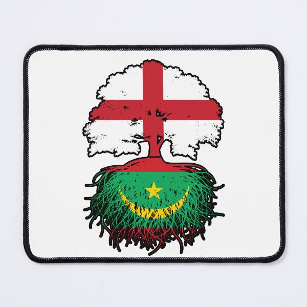 Item preview, Mauritania Mauritanian English England Tree Roots Flag designed and sold by FlagX.