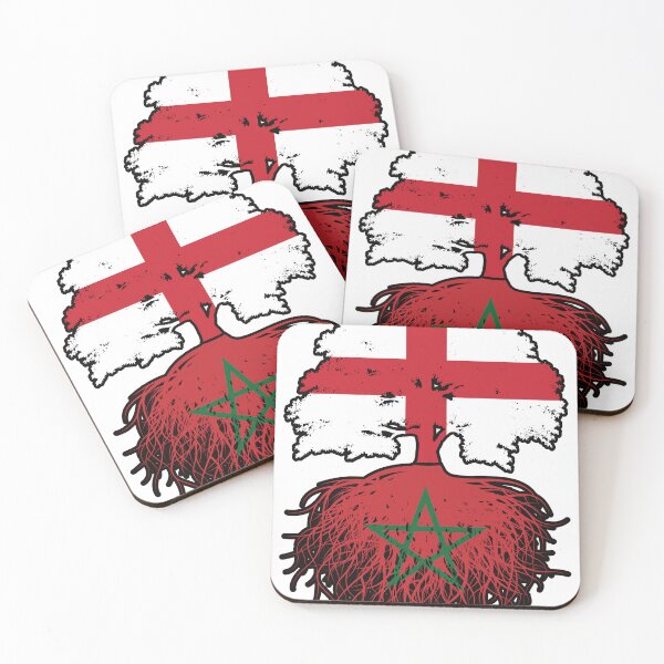 Item preview, Morocco Moroccan English England Tree Roots Flag designed and sold by FlagX.
