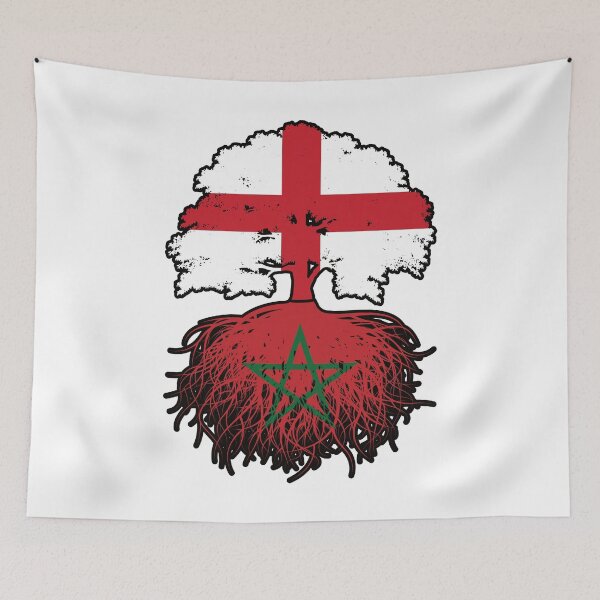 Item preview, Morocco Moroccan English England Tree Roots Flag designed and sold by FlagX.