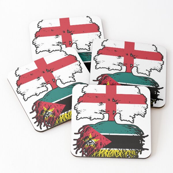 Item preview, Mozambique Mozambican English England Tree Roots Flag designed and sold by FlagX.