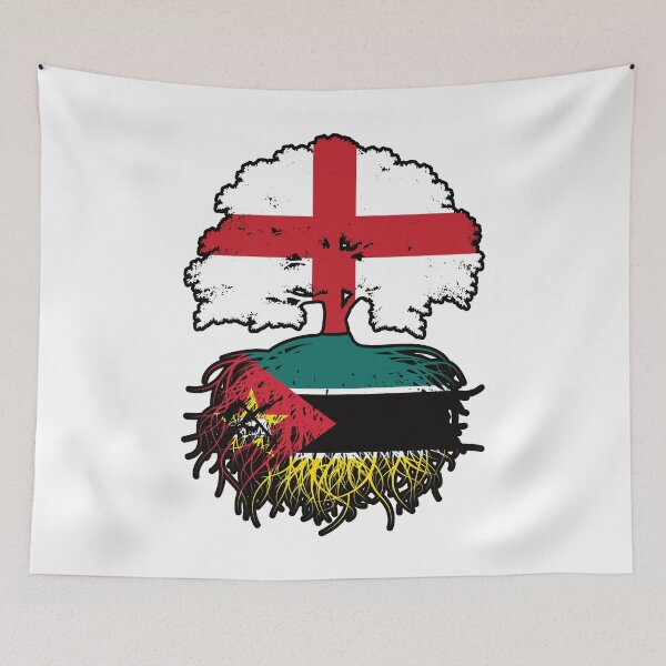 Item preview, Mozambique Mozambican English England Tree Roots Flag designed and sold by FlagX.