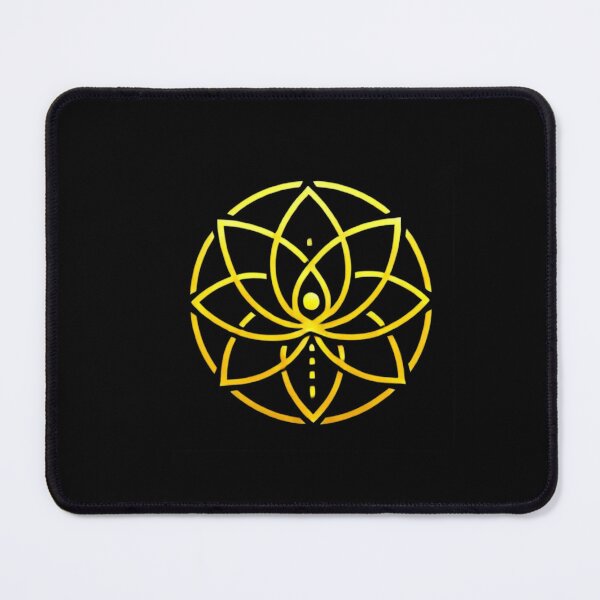Item preview, Solar Plexus Chakra Symbol on Black Background – Empower Your Inner Strength designed and sold by SacredPractice.
