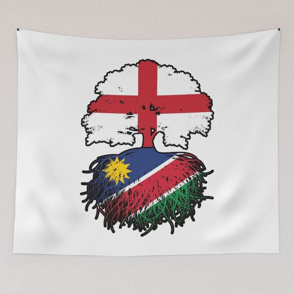 Item preview, Namibia Namibian English England Tree Roots Flag designed and sold by FlagX.