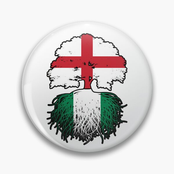 Item preview, Nigeria Nigerian English England Tree Roots Flag designed and sold by FlagX.