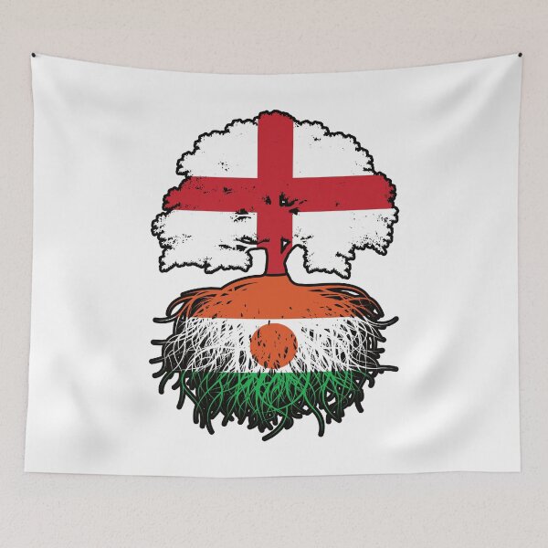 Item preview, Niger Nigerien English England Tree Roots Flag designed and sold by FlagX.