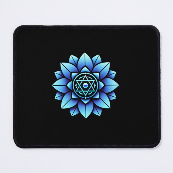 Item preview, Throat Chakra Symbol on Black Background – Express Your Authentic Voice designed and sold by SacredPractice.