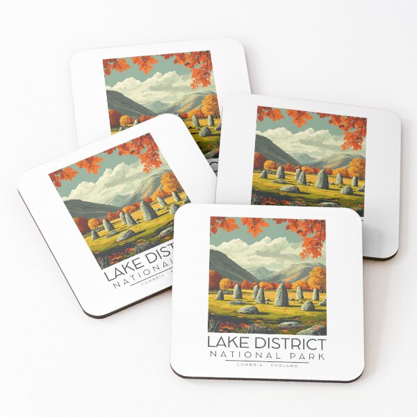 Item preview, A Vintage Illustration of Lake District National Park - Cumbria - England  designed and sold by GoodOldVintage.