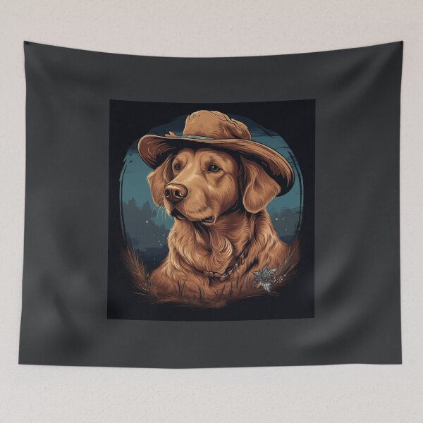 Item preview, Golden Retriever Cowboy designed and sold by Samuelsboro.