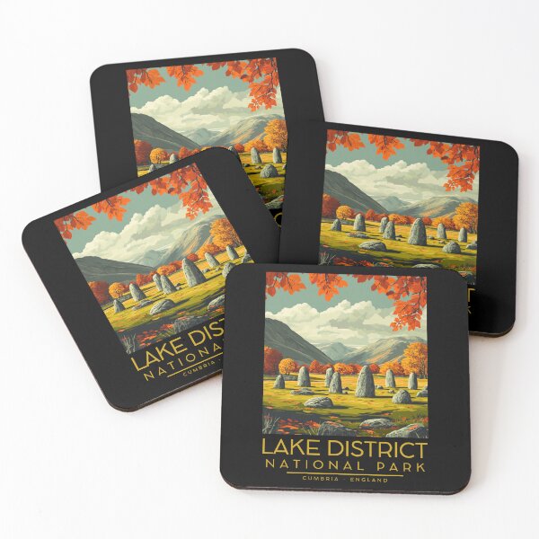 Item preview, A Vintage Illustration of Lake District National Park - Cumbria - England  designed and sold by GoodOldVintage.