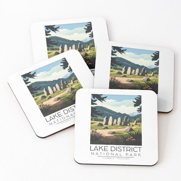 Item preview, A Vintage Illustration of Lake District National Park - Cumbria - England  designed and sold by GoodOldVintage.