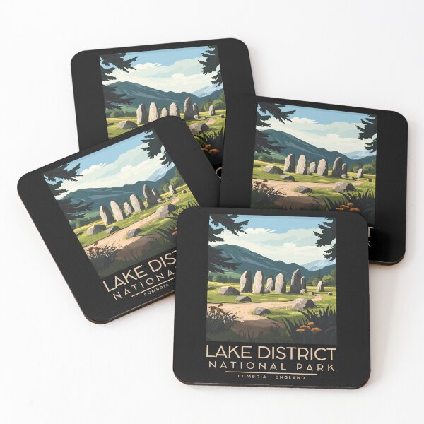 Item preview, A Vintage Illustration of Lake District National Park - Cumbria - England  designed and sold by GoodOldVintage.