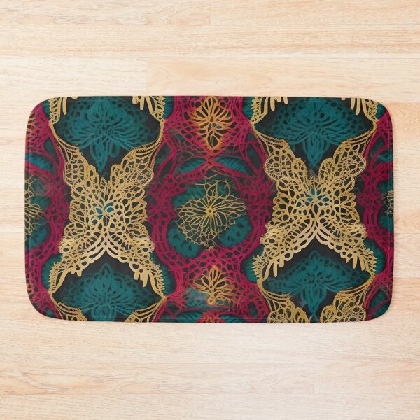 Item preview, Abstract Lace Pattern in Yellow, Fuchsia and Turquoise designed and sold by Ciervo Primavera.