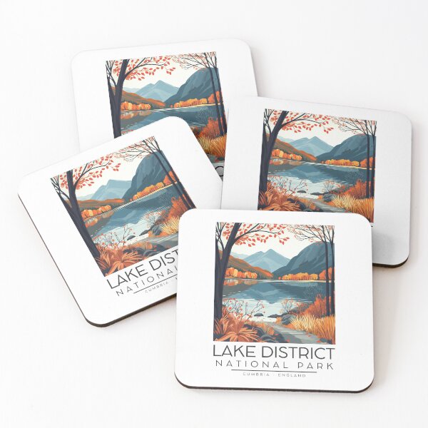 Item preview, A Vintage Illustration of Lake District National Park - Cumbria - England  designed and sold by GoodOldVintage.