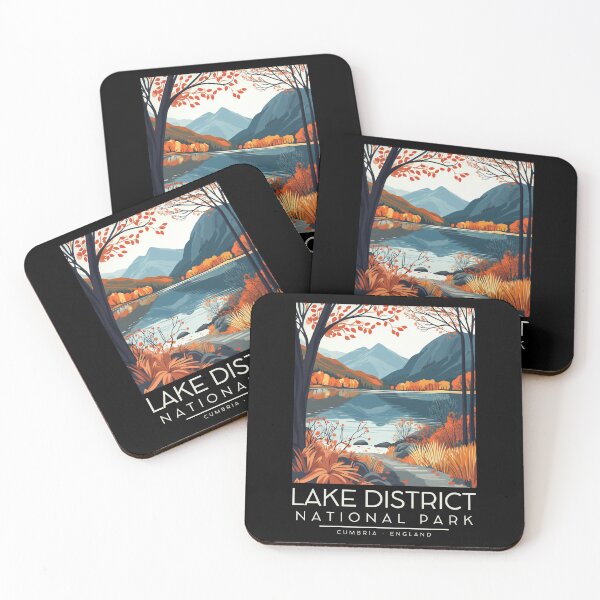 Item preview, A Vintage Illustration of Lake District National Park - Cumbria - England  designed and sold by GoodOldVintage.