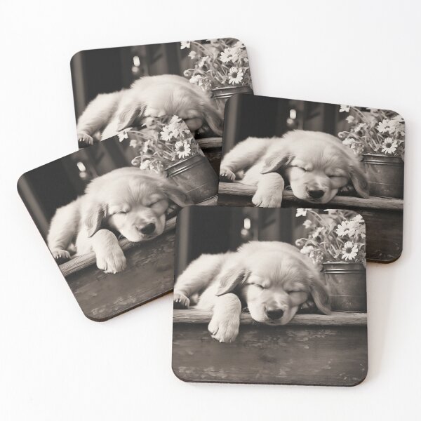 Item preview, Black and White Golden Retriever Puppy designed and sold by Samuelsboro.