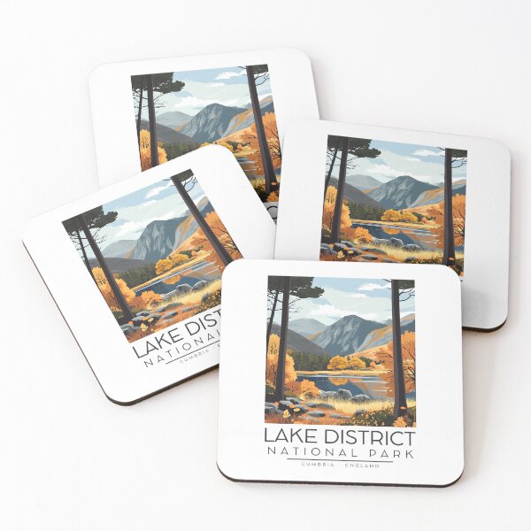 Item preview, A Vintage Illustration of Lake District National Park - Cumbria - England  designed and sold by GoodOldVintage.