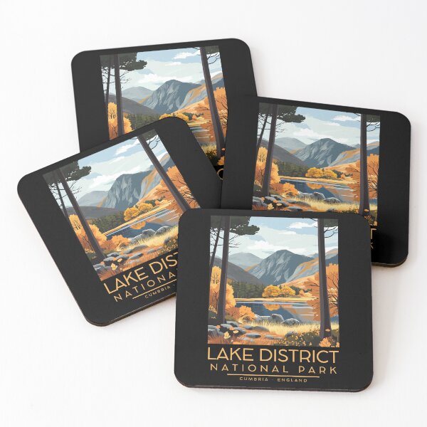 Item preview, A Vintage Illustration of Lake District National Park - Cumbria - England  designed and sold by GoodOldVintage.