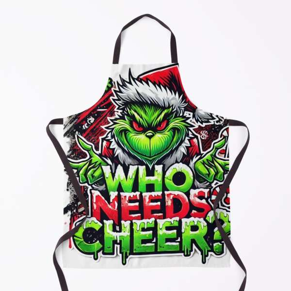 Item preview, Who Needs Cheer - Edgy Grinch Christmas T-Shirt Design designed and sold by WooshiArt.