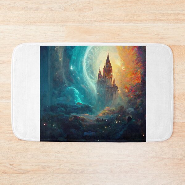 Item preview, Enchanting Castle Amid Cosmic Dreamscape designed and sold by Amr Siam.