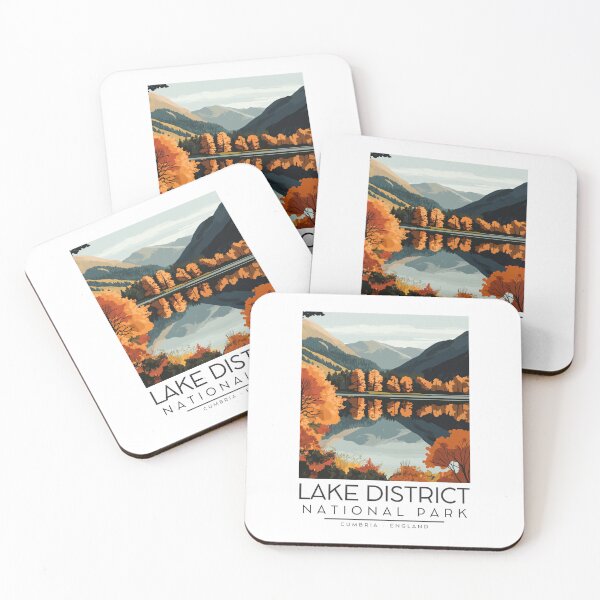 Item preview, A Vintage Illustration of Lake District National Park - Cumbria - England  designed and sold by GoodOldVintage.