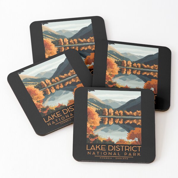 Item preview, A Vintage Illustration of Lake District National Park - Cumbria - England  designed and sold by GoodOldVintage.