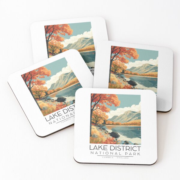 Item preview, A Vintage Illustration of Lake District National Park - Cumbria - England  designed and sold by GoodOldVintage.
