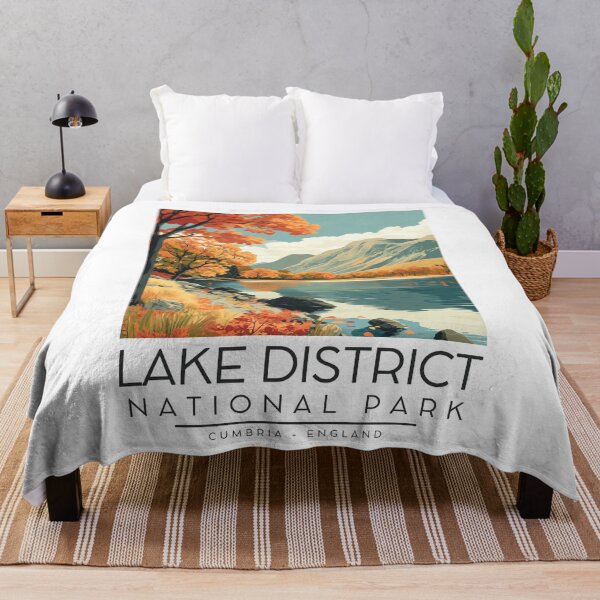 Item preview, A Vintage Illustration of Lake District National Park - Cumbria - England designed and sold by GoodOldVintage.