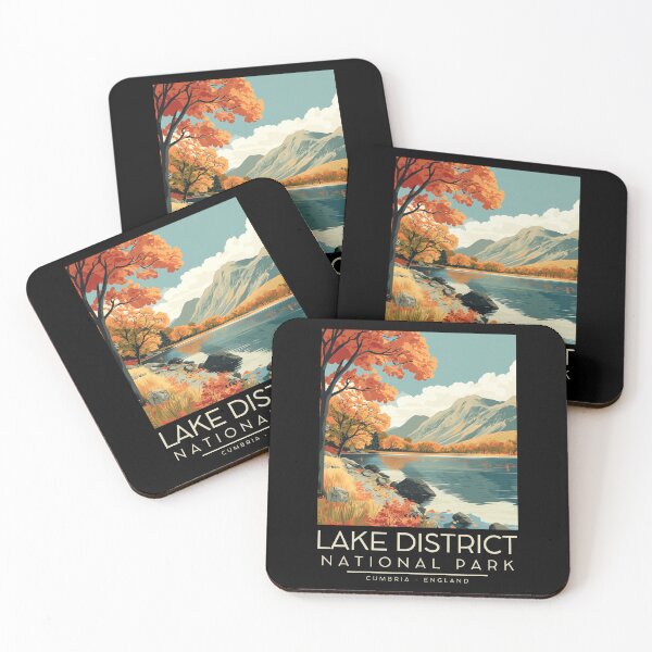 Item preview, A Vintage Illustration of Lake District National Park - Cumbria - England  designed and sold by GoodOldVintage.