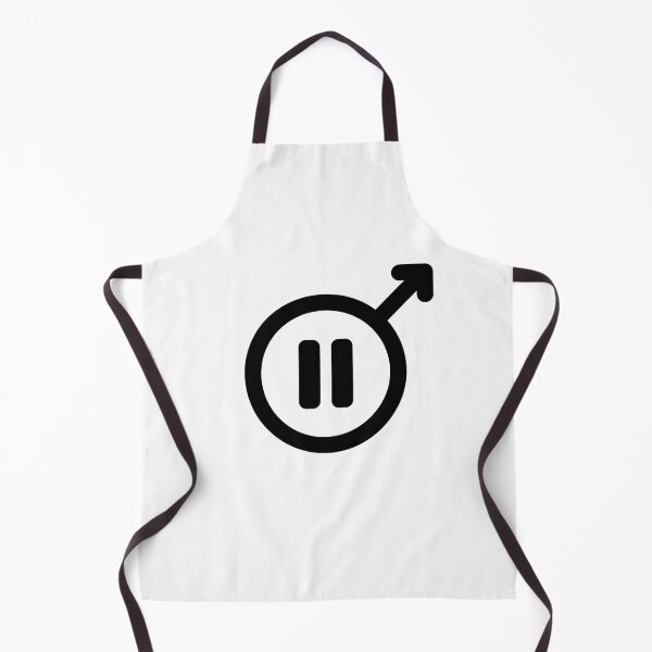 Item preview, Men On Pause (black) designed and sold by Science-is-Pun.