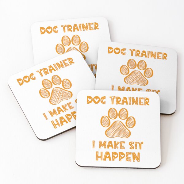 Item preview, Dog Trainer I Make Sit Happen Funny Pun Gift For A Dog Lover - White designed and sold by IT-Express.