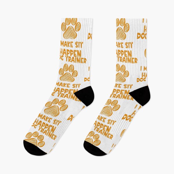 Item preview, Dog Trainer I Make Sit Happen Funny Pun Gift For A Dog Lover - White designed and sold by IT-Express.