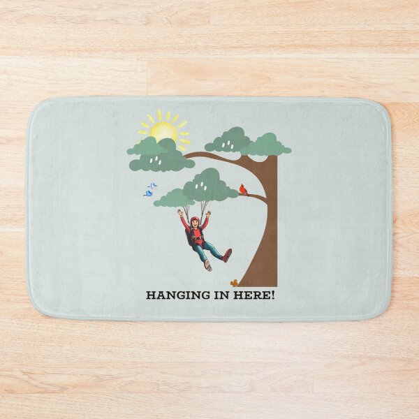Item preview, Hanging in there | cheerful skydiver stuck in a tree designed and sold by SoundStyleShop.