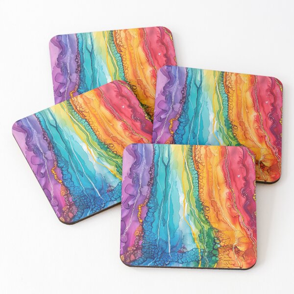 Item preview, Abstract Rainbow Alcohol Ink 1 designed and sold by FineElephant.