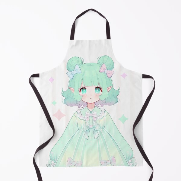 Item preview, Cute Mint Pastel Anime Girl designed and sold by bubblegoth.