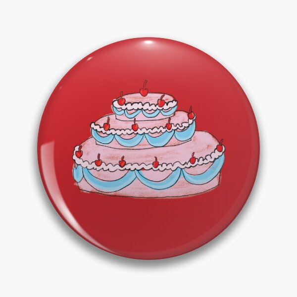 Item preview, Cherry Tiered Cake, Fancy Wedding Cake Illustration designed and sold by semprevivaco.