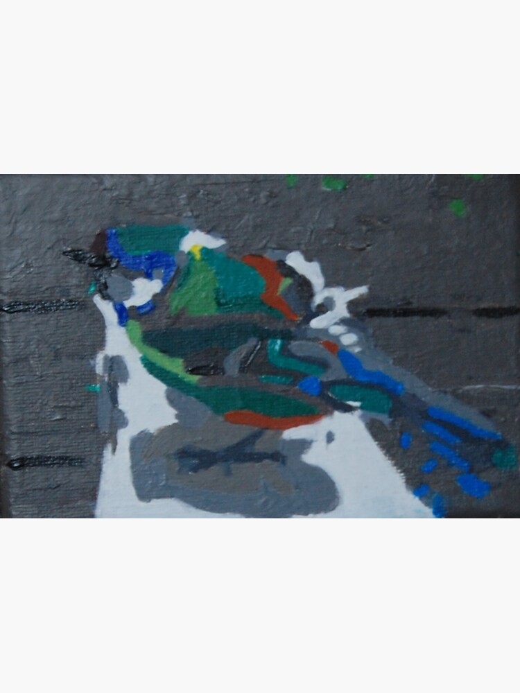 Thumbnail 3 of 3, Sticker, A small bird on a winter day designed and sold by artistDanJ.