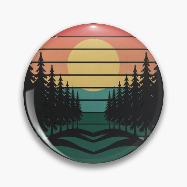 Item preview, Retro Forest Trees Outdoors Nature Women Men Vintage Graphic designed and sold by SztylishDesigns.