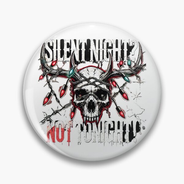 Artikelvorschau, Stille Nacht? Nicht heute Nacht! - Gothic Rentierschädel Weihnachtsdesign entworfen und verkauft von WooshiArt.